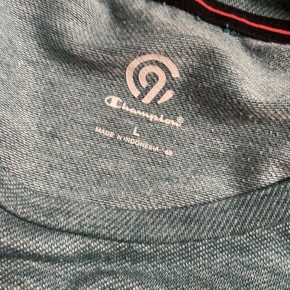 Men’s Large Champion Workout short sleeved shirt in Sea Foam Green - Picture 3 of 4